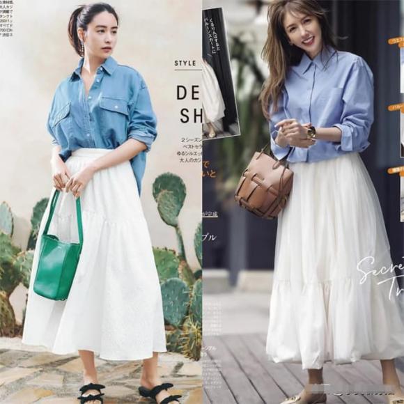 sơ mi, sơ mi xanh, thời trang