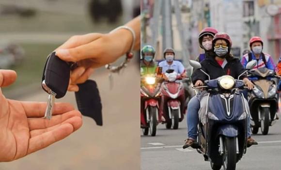 Mượn xe máy, giấy tờ xe, vi phạm giao thông