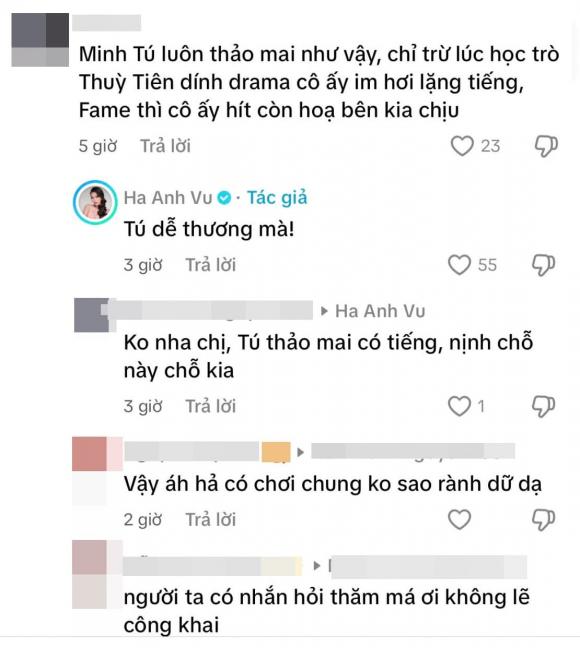 Hoa hậu Thùy Tiên, người mẫu Minh Tú, sao Việt