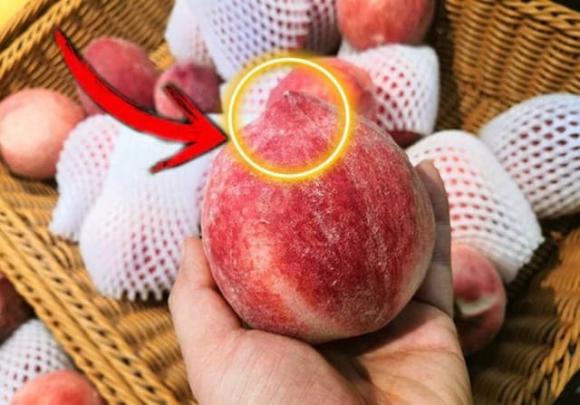 mua đào, chọn đào, đào đầu nhọn, đào đầu tròn, mẹo chọn mua quả đào