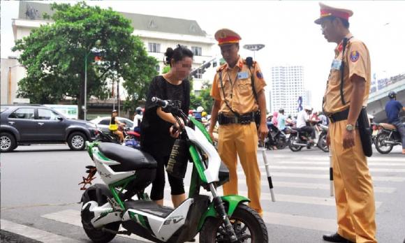 xe đạp điện, luật giao thông, vi phạm giao thông