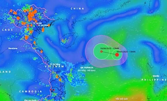 vùng áp thấp, bão số 1, năm 2025, áp thấp nhiệt đới, Biển Đông