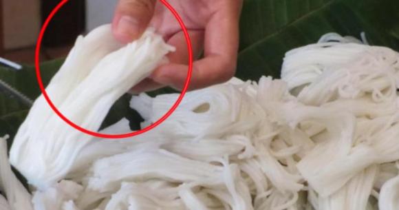 bún, bún chứa hàn the, nhận biết bún chứa hàn the