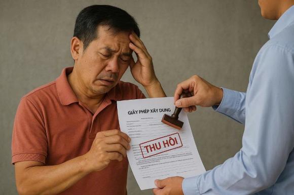 Luật nhà ở, Quy trình thu hồi, hủy Giấy phép xây dựng