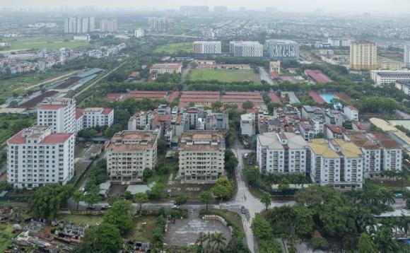 khu tái định cư bỏ hoang,  khu chung cư tái định cư Kiều Mai 