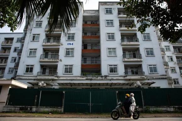 khu tái định cư bỏ hoang,  khu chung cư tái định cư Kiều Mai 