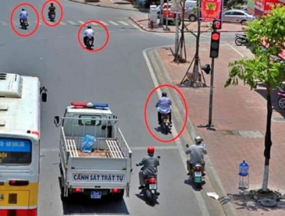 vượt đèn đỏ, Trường hợp được vượt đèn đỏ, tín hiệu đèn giao thông