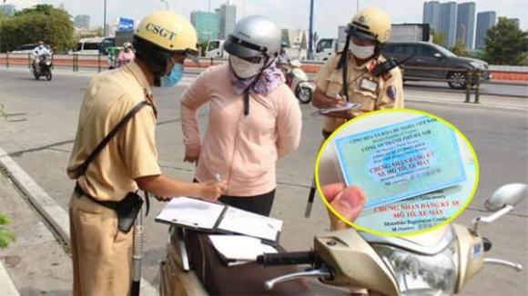 thu hồi đăng ký và biển số xe, Vi phạm giao thông