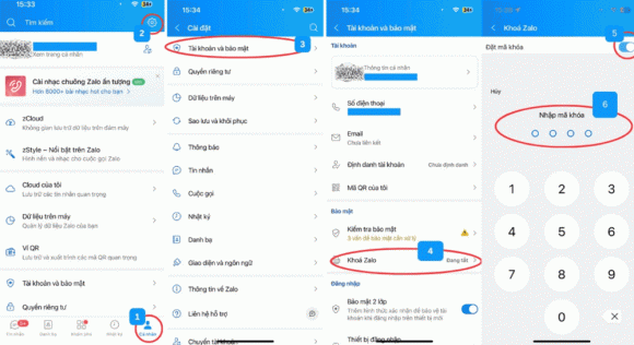 Zalo, tính năng bảo mật của zalo