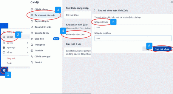 Zalo, tính năng bảo mật của zalo