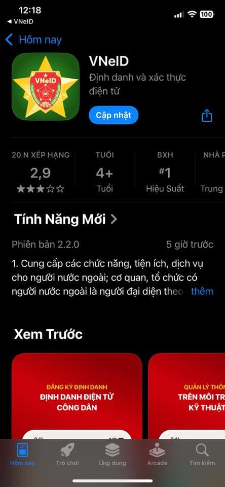 VNeID, VNeID có phiên bản cập nhật mới