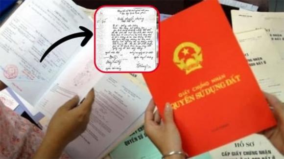 Mua đất bằng giấy viết tay, sổ đỏ