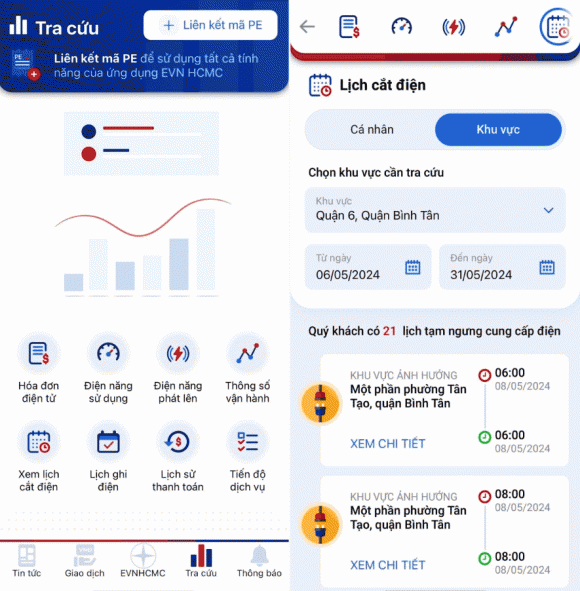 cách tra cứu tiền điện, hướng dẫn tra cứu tiền điện