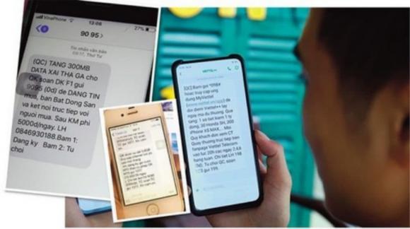 tin nhắn rác, tin nhắn lừa đảo