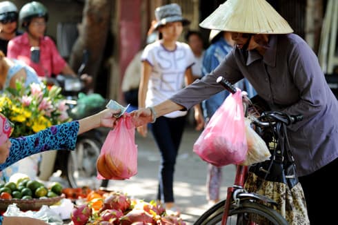 túi ni lông, cấm dùng túi ni lông, kiến thức