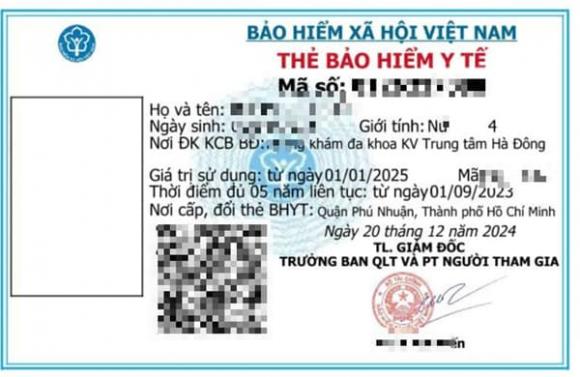thẻ bảo hiểm y tế, VssID