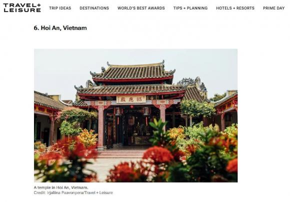 thành phố tốt nhất thế giới, Hội An, Đà Nẵng