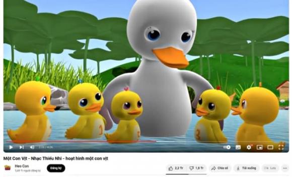 Một con vịt, MV nhạc Việt đầu tiên đạt một tỷ view trên YouTube