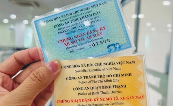 đăng ký xe, đổi đăng ký xe, kiến thức
