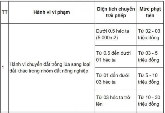 Luật đất đai, quy định chuyển đổi đất lúa sang đất ở