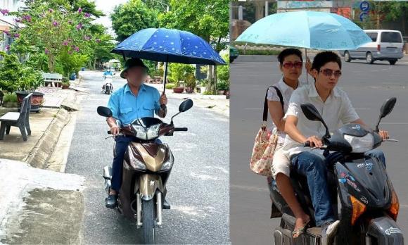 cầm ô đi xe máy, nghị định 168, luật giao thông