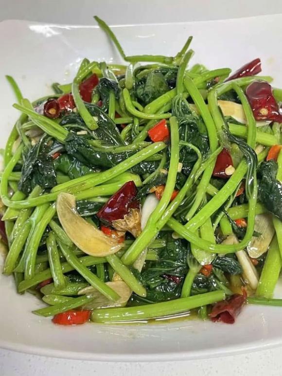 bông cải xanh, rau lang, lá khoai lang
