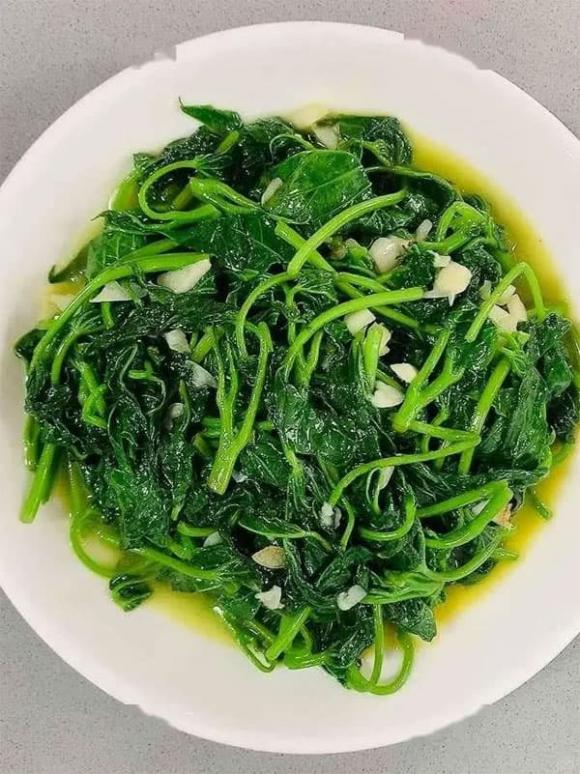 bông cải xanh, rau lang, lá khoai lang
