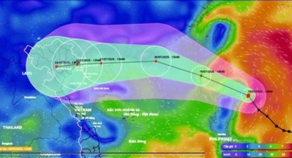 bão Wipha, ảnh hưởng bão Wipha, dự báo thời tiết