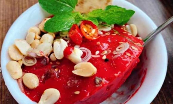 tiết canh vịt, dê, tiết canh lợn