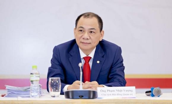 Tỷ phú Phạm Nhật Vượng, Top 20 người giàu nhất sàn chứng khoán Việt, Chủ tịch Vingroup