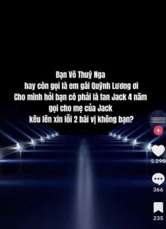 Jack, Thiên An, Quỳnh Lương, sao Việt 