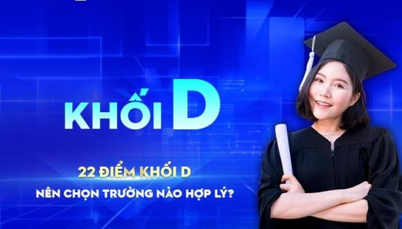 Đạt 22 điểm khối D01 nên chọn trường nào, điểm sàn đại học, xét tuyển đại học