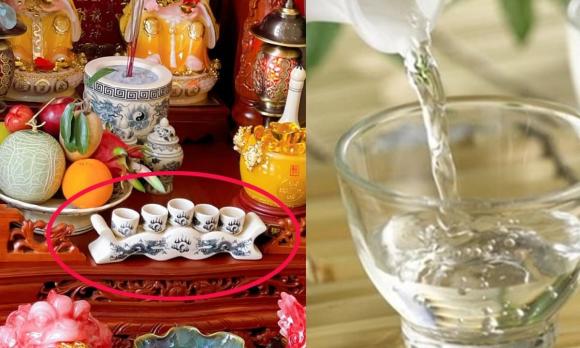 mùng 1, đặt nước cúng mùng 1, thắp hương