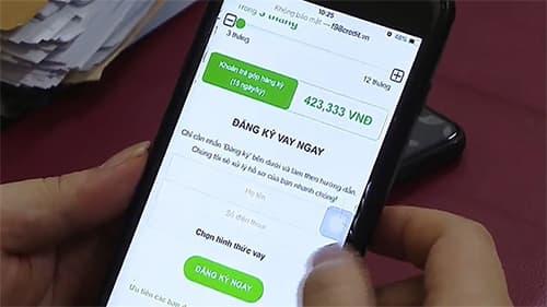 Bẫy nợ tiền, app tín dụng lừa đảo