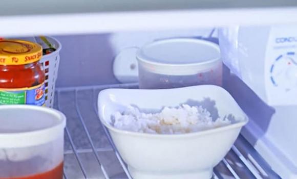 cơm nguội, bảo quản cơm nguội trong tủ lạnh
