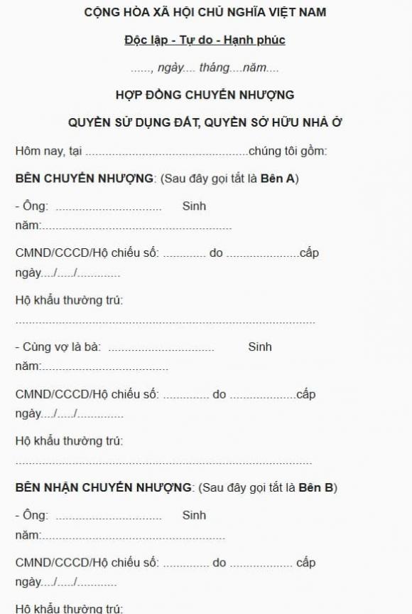 mua bán nhà, hợp đồng mua bán nhà, kiến thức