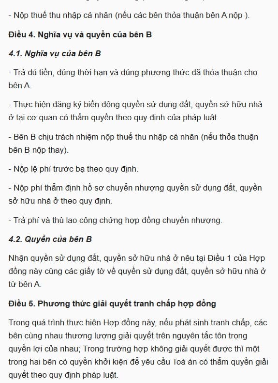 mua bán nhà, hợp đồng mua bán nhà, kiến thức