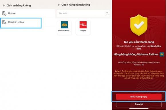 VNeID, sử dụng VNeID để làm thủ tục lên tàu bay, tính năng của VNeID