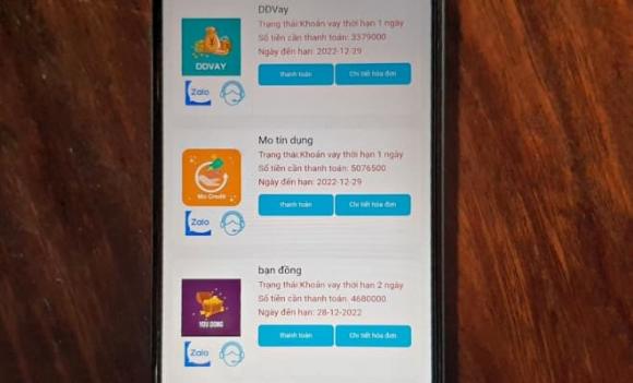 ứng dụng vay tiền
