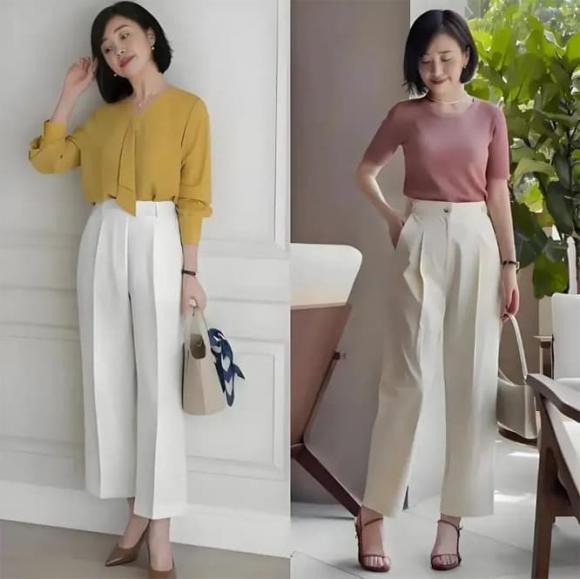 thời  trang, quần ống rộng