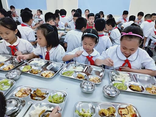 tiểu học tại Hà Nội, ăn bán trú, hỗ trợ ăn bán trú