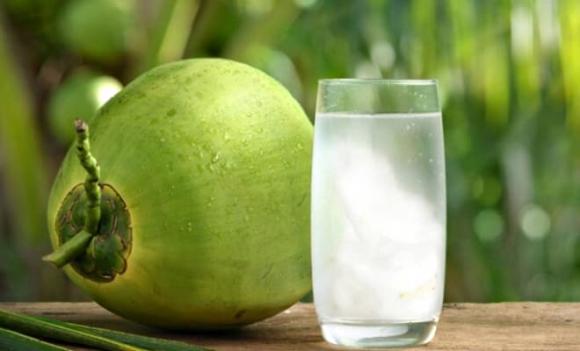 nắng nóng, nước cam, nước dừa