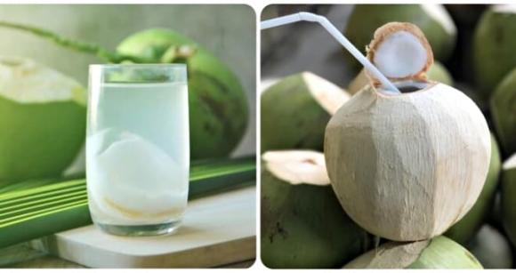 nắng nóng, nước cam, nước dừa