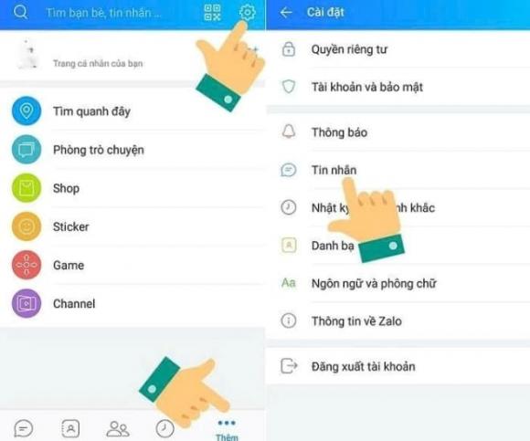 khôi phục tin nhắn Zalo