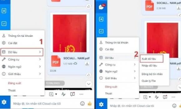 khôi phục tin nhắn Zalo