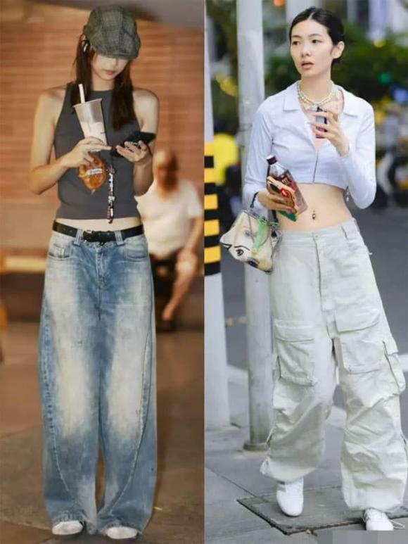 trang phục, giày loafer, quần ống rộng
