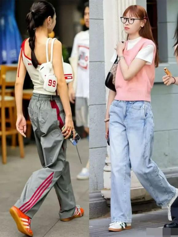 trang phục, giày loafer, quần ống rộng