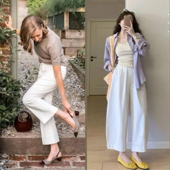quần trắng, mùa hè, trang phục