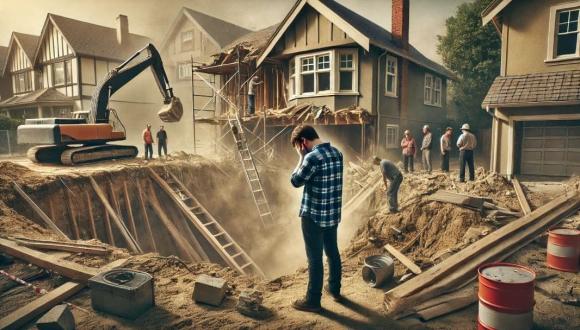 xây nhà, quy định xây nhà, mức bồi thường khi xây nhà làm sập nhà hàng xóm