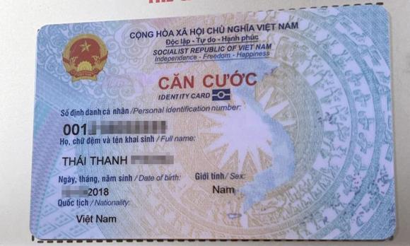 căn cước, làm thẻ căn cước, cccd